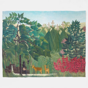 Cobertor De Velo Henri Rousseau - A Cachoeira