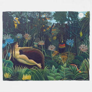 Cobertor De Velo Henri Rousseau - O Sonho / Le Reve