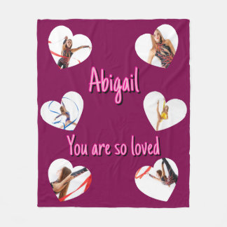 Cobertor De Velo Her Valentine’s Day 6 Heart Shaped Photos Collage