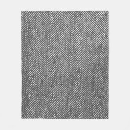 Cobertor De Velo Herringbone cinzento neutro moderno