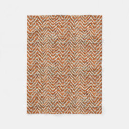 Cobertor De Velo Herringbone laranja