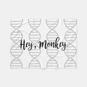 Cobertor De Velo Hey macaco, hélice dobro