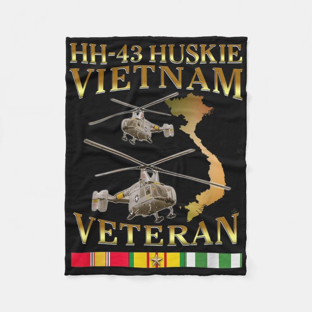 Cobertor De Velo Hh 43 Huskie Helicopter Vietnam Veteran Hh- 43 Vie (Frente)