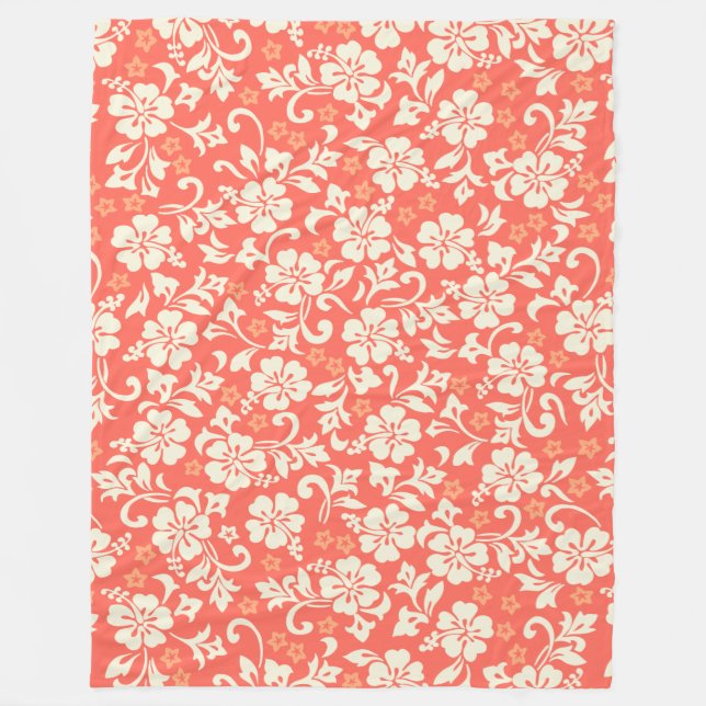 Cobertor De Velo Hibiscus do Hawaiian de Kapalua Pareau (Frente)