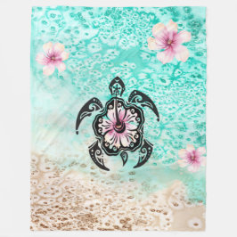 Cobertor De Velo Hibiscus Turtle