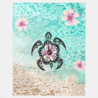 Cobertor De Velo Hibiscus Turtle