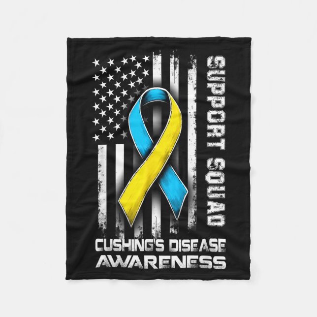 Cobertor De Velo Hilarious Support Disease s Squad Awareness Cushin (Frente)