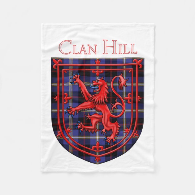 Cobertor De Velo Hill Tartan Scottish Xadrez Lion Rampant (Frente)
