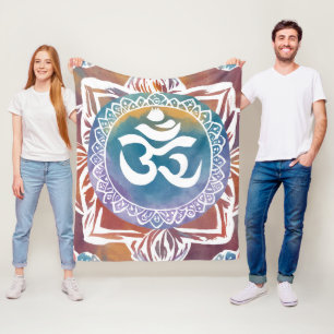 Cobertor De Velo hindu ohm namaste yoga design