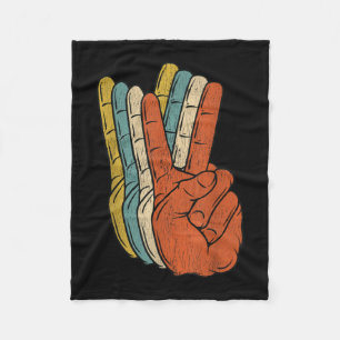 Cobertor De Velo Hippie dos anos 70 da Retro Peace Vintage