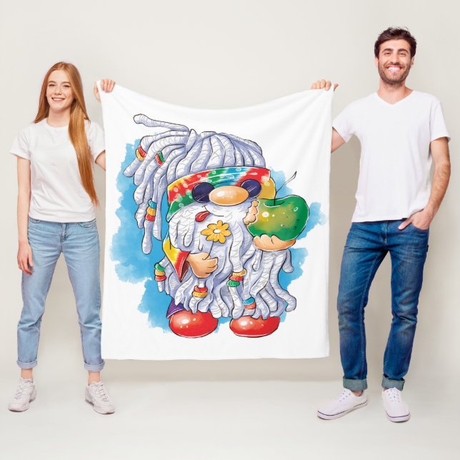 Cobertor De Velo Hippie Gnome: Compartilhamento é Carinho (In Situ)