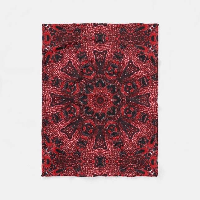 Cobertor De Velo hippie maroon wine burgundy bohemian (Frente)