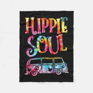 Cobertor De Velo Hippie Tie Dye Van Hippie Soul