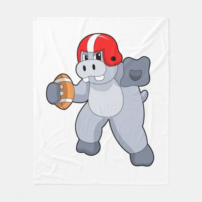 Cobertor De Velo Hippo no Futebol (Frente)