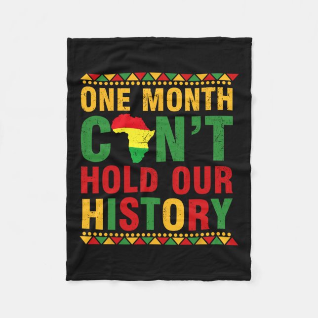 Cobertor De Velo História Negra Africana Mês Um Mês Não Pode Seguir (Frente)