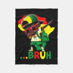 Cobertor De Velo História Negra Dab Jovem Bruh Homens Afro-American