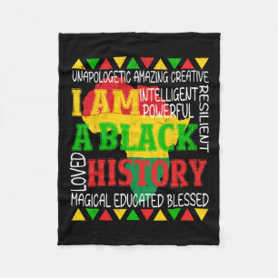 Cobertor De Velo História Negra É História Americana África Patriót