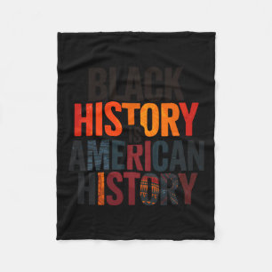 Cobertor De Velo História Negra É História Americana Afro-Americana