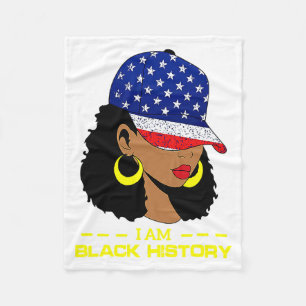 Cobertor De Velo História Negra É História Americana Afro-Americana