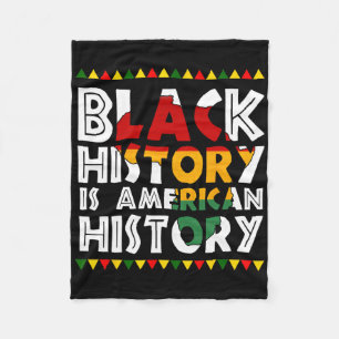 Cobertor De Velo História Negra É História Americana Patriótica Áfr