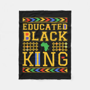 Cobertor De Velo História Negra Educada do Rei Negro Africano Dashi