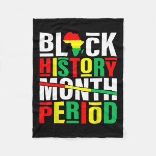 Cobertor De Velo História Negra Mês do Período Negro Africano-Ameri