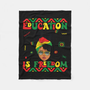 Cobertor De Velo História Negra Mês Educação É Professora Em Liberd