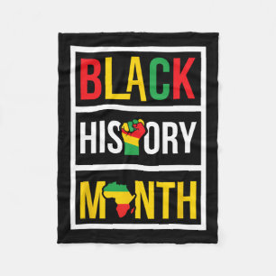 Cobertor De Velo História Negra Mês - Empoderamento Africano dos Di