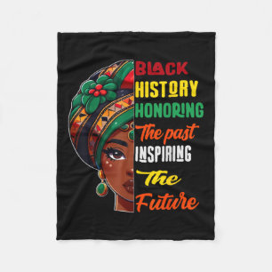 Cobertor De Velo História Negra Mês Honrando o Futuro Inspirador Pa