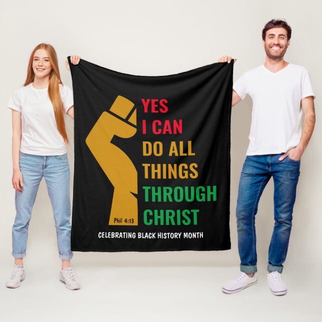 Cobertor De Velo HISTÓRIA NEGRA MÊS Sim Posso Cristã (In Situ)