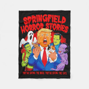 Cobertor De Velo Histórias de Terror de Trump Springfield Halloween