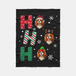 Cobertor De Velo Ho Ho Cavalier King Charles Spaniel Papais noeis E