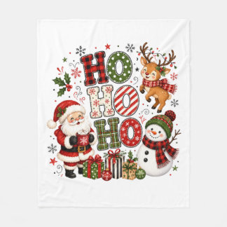 Cobertor De Velo Ho Ho Ho Natal