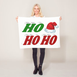 Cobertor De Velo Ho Ho Santa Hat Testemunha vermelha de Natal