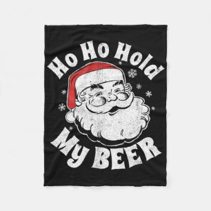 Cobertor De Velo Ho Ho Segure Minha Cerveja Festa Engraçada de Nata