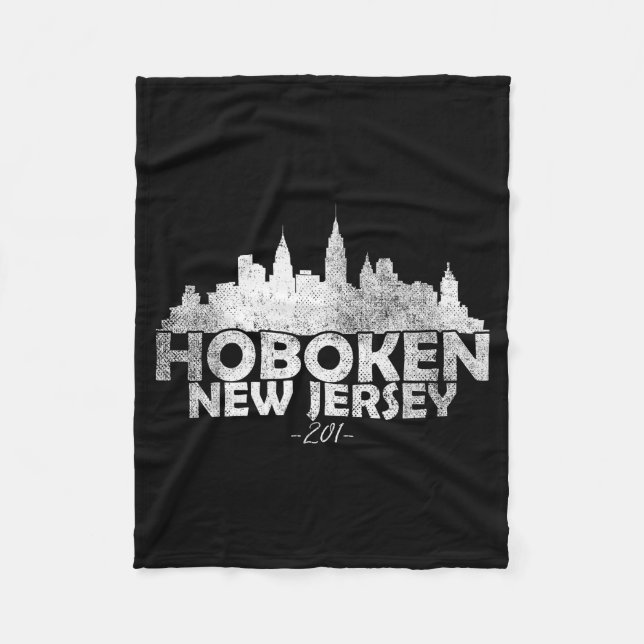 Cobertor De Velo Hoboken New Jersey Nj _ Skyline  (Frente)