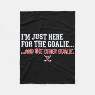 Cobertor De Velo Hockey Engraçado Estou Aqui Apenas Para Os Goleiro