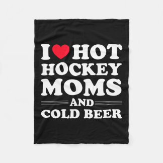 Cobertor De Velo Hockey Eu Adoro Mães De Hóquei Quente E Bebida Fri
