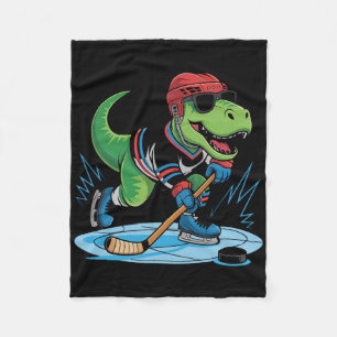 Cobertor De Velo Hockeysaurus T-rex Hóquei Dinossauro