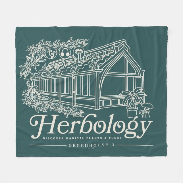 Cobertor De Velo HOGWARTS™ Herbology Greenhouse (Frente (Horizontal))