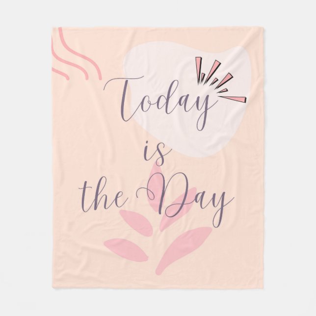 Cobertor De Velo Hoje é o dia (Frente)