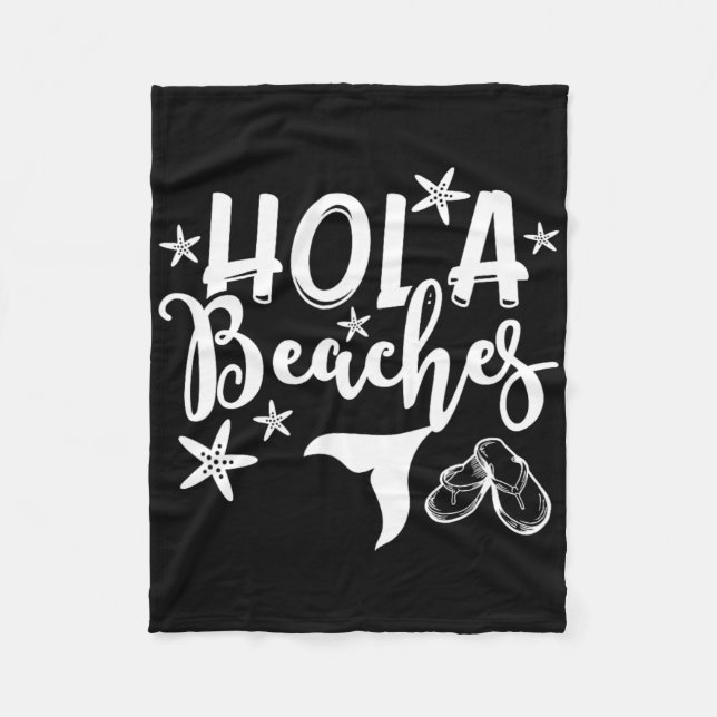 Cobertor De Velo Hola Beaches Férias (Frente)