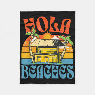 Cobertor De Velo Hola Beaches Funny Aloha Beach Family Summer Vacat