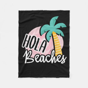 Cobertor De Velo Hola Beaches Palm Tree Beach Summer Vact