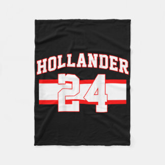 Cobertor De Velo Hollander Hockey 24 Estilo Nome Número Fã 