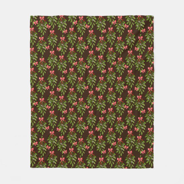 Cobertor De Velo Hollies de Natal - Fleece Blanket (Frente)