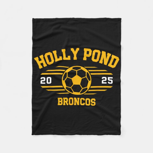 Cobertor De Velo Holly Pond Broncos Soccer Byll 2025  (Frente)