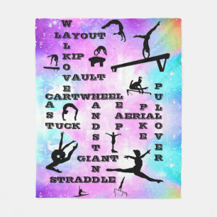 Cobertor De Velo Holograma - Ginástica Habilita Palavras Cruzadas