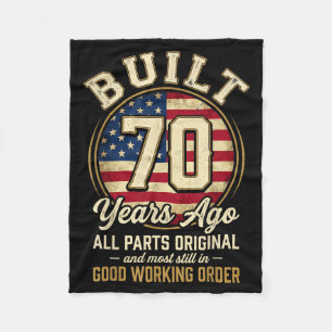 Cobertor De Velo Homem de 70 Anos Bandeira Patriótica dos EUA Pai 7