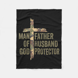 Cobertor De Velo Homem De Deus Pai Marido Protetor Cristão